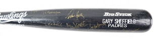 1992 American League All Star Team Signed Bat (22 Signatures with Puckett and Ripken)